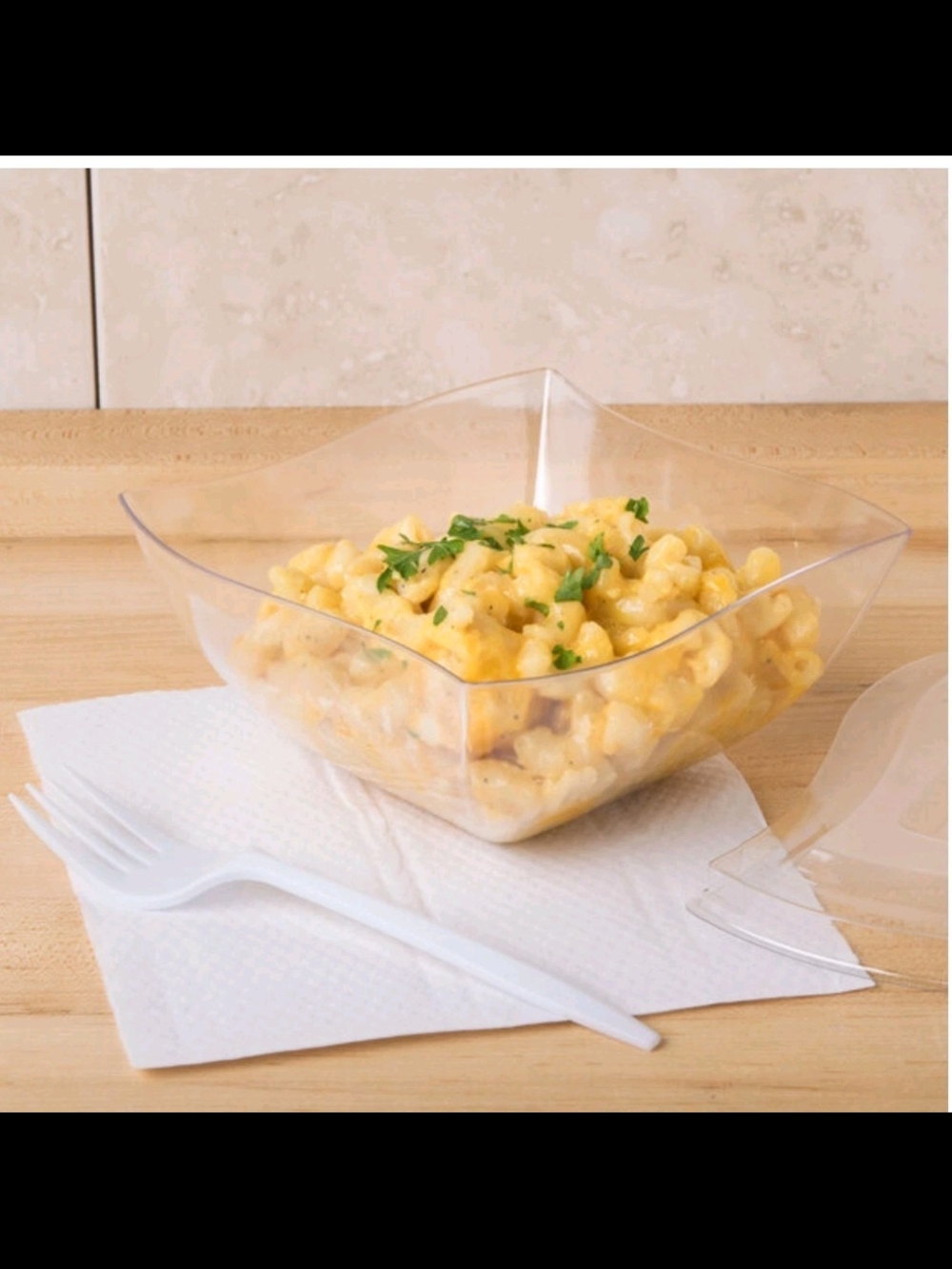 Fineline Wavetrends 16 oz. Clear Plastic Bowl - 80/Case
